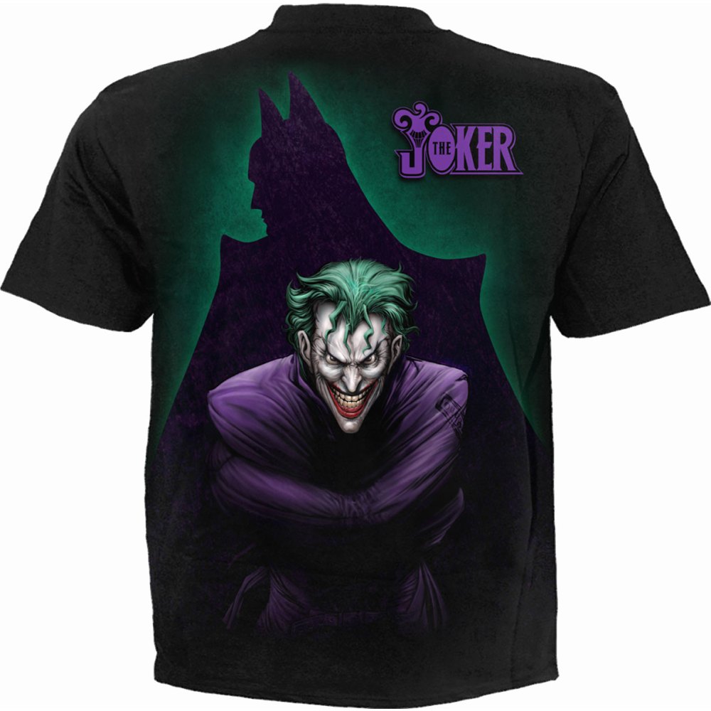 Spiral Batman - JOKER - FREAK Mens T-shirt - Black